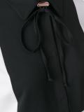 pleated front longsleeved dress