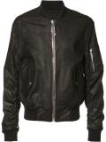 chained zipper bomber jacket