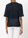 knitted v-neck top