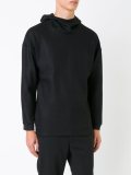 woven style pullover hoodie