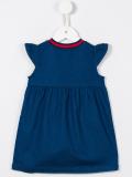 Web collar denim dress