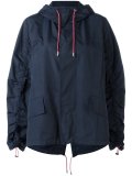 drawstring sleeve parka jacket