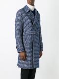 houndstooth belted coat
