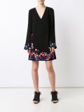 floral embroidery dress