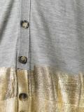 paneled cardigan 