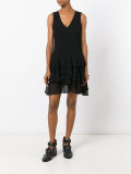 flared trim dress