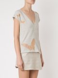 v-neck blouse