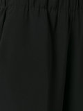 cropped stretch-waist trousers