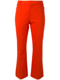 flared cropped trousers