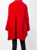 buttoned mid coat