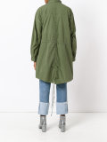 floral patches military coat