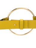wavy gold hoop detail belt