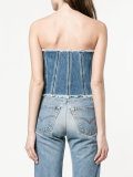 corset denim top