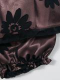 floral trapeze dress with bloomers