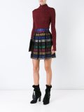 striped pleated skirt
