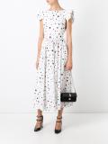 multiple pattern flared dress
