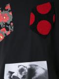 printed appliqué T-shirt 