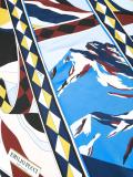 mountain scenery print scarf