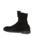 front zip army boots