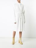 drawstring waistband dress