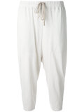 drawstring cropped sweatpants