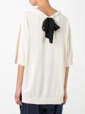 drawstring collar blouse