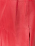 panelled leather dress