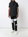 contrast print jeans