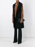 sleeveless double breasted coat