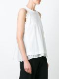 tank top with floral lace