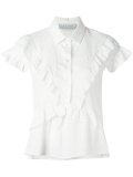 ruffled shortsleeved blouse