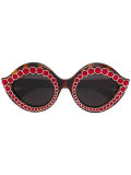 embellished round sunglasses