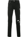 signature print jeans