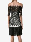 off-shoulder lace dress