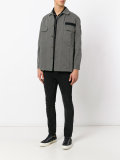 single breasted military jacket