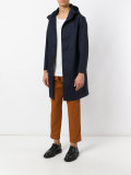 hooded raincoat