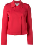 concealed placket jacket