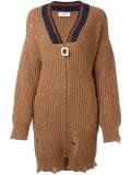 distressed cardi-coat