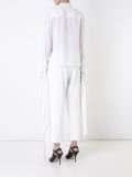 cuff tie blouse