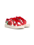 rose print sneakers 