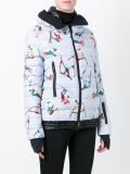 skier print padded jacket