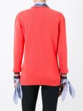 deep V-neck jumper
