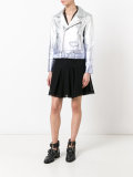 ombré biker jacket