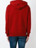 'New York' exposed stitch hoodie