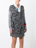 knitted pom-pom detail cardigan