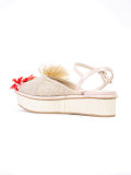 buckled platform sandals