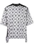monogram print T-shirt