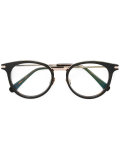 metallic round frame glasses