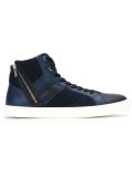 zipped hi-top sneakers