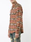 geometric striped shirt